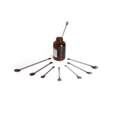 17939. CUCHARA DE ACERO INOXIDABLE C/DOBLE PUNTA 1.8ML Y 5ML - BEL-ART