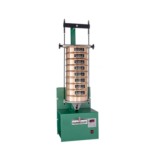 9150. AGITADOR DE TAMICES 3, 5 Y 8PULG, MOTOR 1/4HP, TEMPORIZADOR DIGITAL 60 MINUTOS, 120V, 60HZ HUMBOLDT