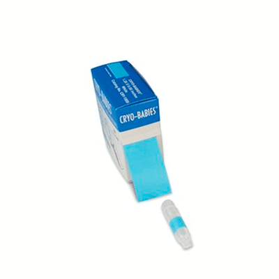 4253. ETIQUETA CRYO-BABIES P/USO GENERAL 1.50X.75 AZUL C/1000 - HEATHROW