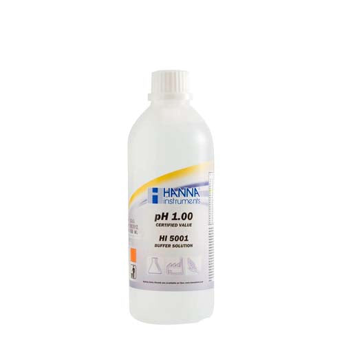 21289. SOLUCION DE CALIBRACION TECNICA DE PH 1.00 500ML - HANNA