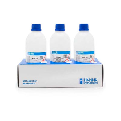 55310. SOLUCION BUFFER PH 4.00, PH7.00, PH10.00 500ML - HANNA