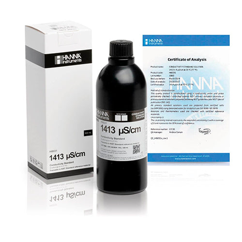 54840. STD DE CONDUCTIVIDAD 1413US/CM 500ML - HANNA
