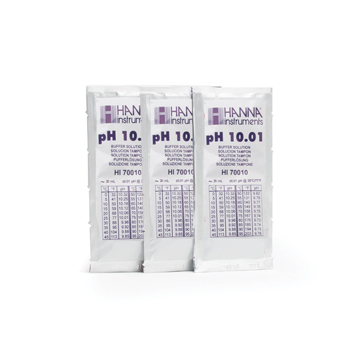 55288. SOLUCION BUFFER PH 10 C/25 SOBRES 20ML - HANNA