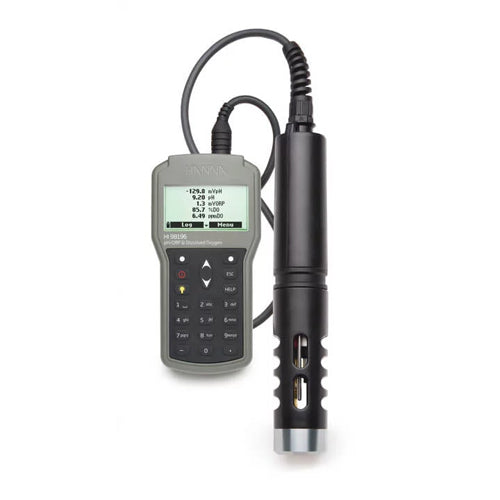 55317. MEDIDOR MULTIPARAMETRICO PORTATIL PH/MV/ORP/OD/TEMP C/CABLE 4M - HANNA