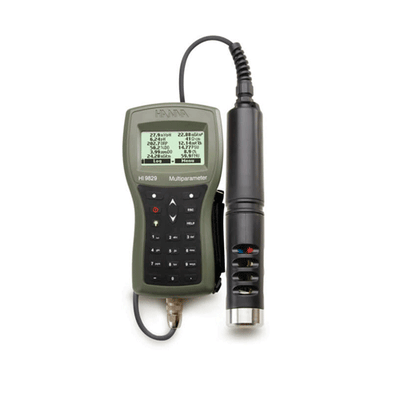 55186. MEDIDOR MULTIPARAMETRICO PORTATIL PH/ORP/CONDUCTIVIDAD/OD C/SONDA DE 4MT 115V HANNA