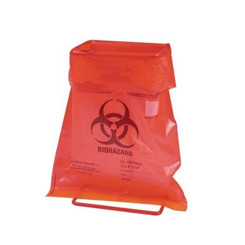 4869. BOLSA DE POLIPROPILENO ROJA P/RESIDUOS BIOLOGICOS (BIOHAZARD) - HEATHROW