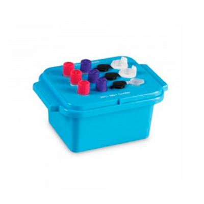13252.HIELERA MINI, POLICARBONATO P/MUESTRAS 0.5-2ML,  12 LUGARES, TEMPERATURA -20°,  COLOR AZUL C/TAPA - HEATHROW