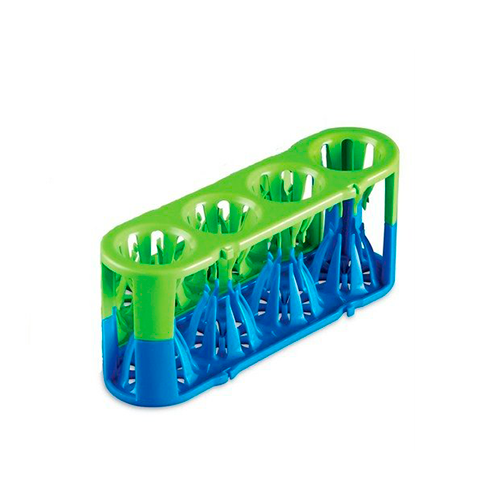 13419.GRADILLA P/4 MULTITUBOS 5-50ML ADAPT-A-RACK FLEXIBLE COLOR VERDE/AZUL C/2 - HEATHROW