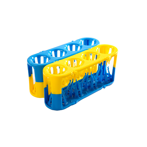 13420.GRADILLA P/4 MULTITUBOS 5-50ML ADAPT-A-RACK FLEXIBLE COLOR AZUL/AMARILLO C/2 - HEATHROW