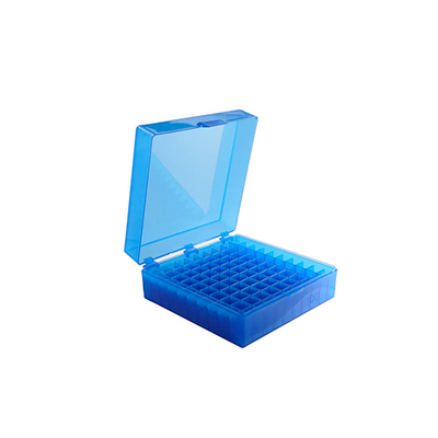 13282. CAJA DE ALMACENAMIENTO P/100 MICROTUBOS 1.5/2ML POLIPROPILENO COLOR AZUL - HEATHROW