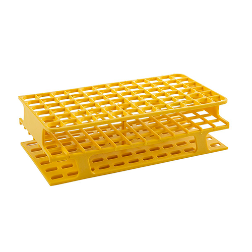 13426.GRADILLA P/72 TUBOS 5-10ML PLASTICO AMARILLO AUTOCLAVABLE - HEATHROW