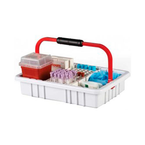 13287.BANDEJA ORGANIZADORA DROPLET P/COLECCION DE SANGRE C/GRADILLA P/60 TUBOS DE 17MM - HEATHROW