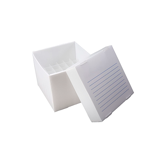 13300.CAJA DE ALMACENAMIENTO P/36 TUBOS 15ML POLIPROPILENO NATURAL CORRUGADO TRUE NORTH P/CONGELADOR C/10 - HEATHROW