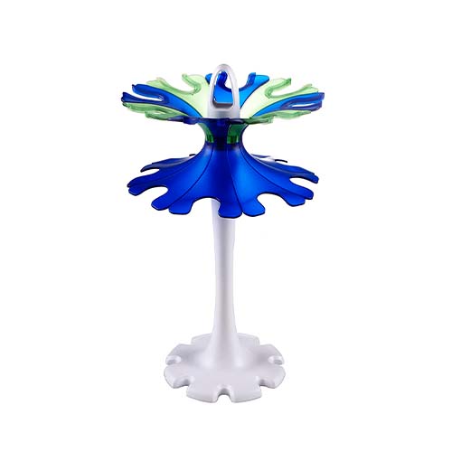 13517.SOPORTE CARRUSEL P/8 MICROPIPETAS, COLOR AZUL/VERDE - HEATHROW