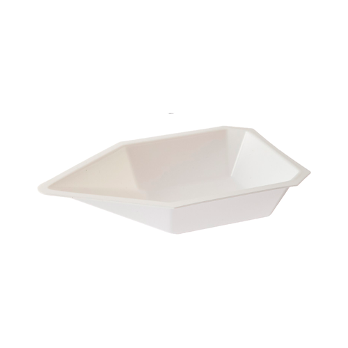 19792. PLATILLO DE POLIESTIRENO P/PESAR MEDIANO 83 X 132 X 26MM COLOR BLANCO PAQUETE C/500 PIEZAS - HEATHROW
