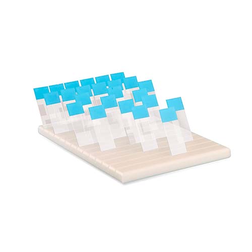 13540.SOPORTE DE POLIETILENO P/78 LAMINILLAS, 299 X 178 X 21MM - HEATHROW