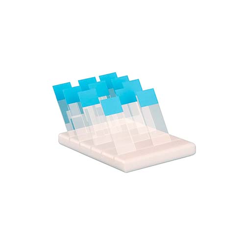 13538.SOPORTE DE POLIETILENO P/15 LAMINILLAS, 153 X 102 X 21MM - HEATHROW