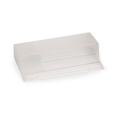 13375.ESTUCHE DE POLIPROPILENO BLANCO P/5 LAMINILLAS, 81 X 19 X 31MM DESECHABLE C/25 - HEATHROW