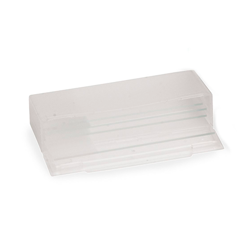 13375.ESTUCHE DE POLIPROPILENO BLANCO P/5 LAMINILLAS, 81 X 19 X 31MM DESECHABLE C/25 - HEATHROW