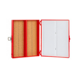 13319.CAJA P/100 LAMINILLAS DE PLASTICO ABS ROJO C/INTERIOR ESPUMA, TARJETA DE IDENTIFICACION NUMERADA C/BROCHE - HEATHROW