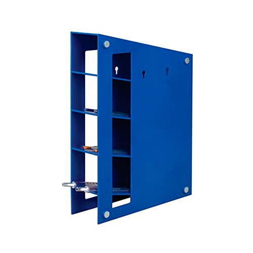 13532.SOPORTE DE PLASTICO ABS AZUL MAGNETIZADO P/PIPETAS DE VIDRIO Y PLASTICO - HEATHROW