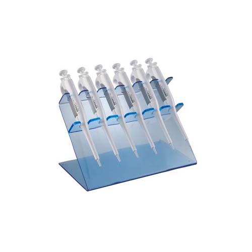 13519.SOPORTE DE ACRILICO AZUL P/6 MICROPIPETAS - HEATHROW