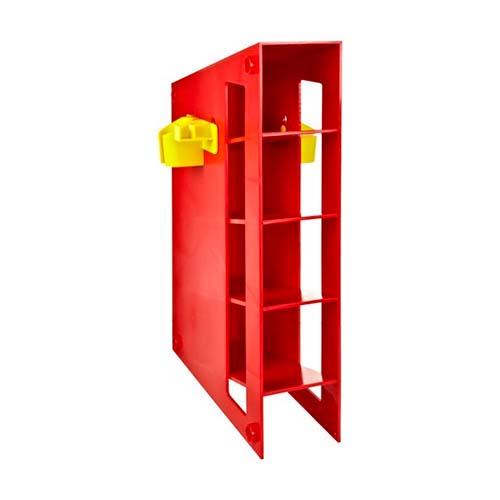 13536.SOPORTE DE PLASTICO ABS ROJO P/PIPETAS DE VIDRIO Y PLASTICO - HEATHROW