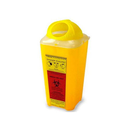 13220. CONTENEDOR DE PUNZOCORTANTES 1.5QT (1.4LT) COLOR AMARILLO - HEATHROW