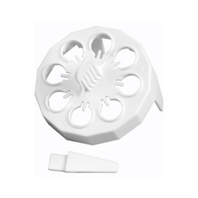 13243.GRADILLA P/8 MICROTUBOS 1.5/2ML RACK FLOTANTE COLOR BLANCO C/4 - HEATHROW