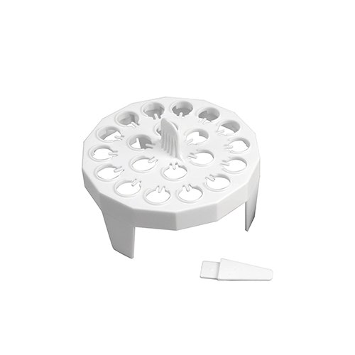 13433. GRADILLA P/20 MICROTUBOS 1.5/2ML RACK FLOTANTE, POLIPROPILENO BLANCO - HEATHROW