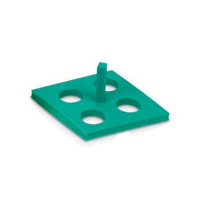 13434. GRADILLA P/4 TUBOS 50ML RACK FLOTANTE COLOR VERDE PAQUETE C/3 PIEZAS - HEATHROW
