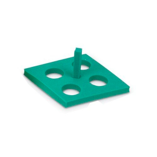 13434. GRADILLA P/4 TUBOS 50ML RACK FLOTANTE COLOR VERDE PAQUETE C/3 PIEZAS - HEATHROW