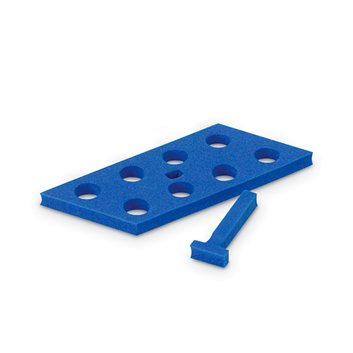 13435.GRADILLA P/8 TUBOS 15ML RACK FLOTANTE COLOR AZUL PAQUETE C/5 PIEZAS - HEATHROW