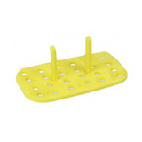 13436. GRADILLA P/24 MICROTUBOS 1.5/2ML RACK FLOTANTE COLOR AMARILLO PAQUETE C/3 PIEZAS - HEATHROW
