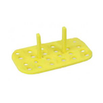 13436. GRADILLA P/24 MICROTUBOS 1.5/2ML RACK FLOTANTE COLOR AMARILLO PAQUETE C/3 PIEZAS - HEATHROW