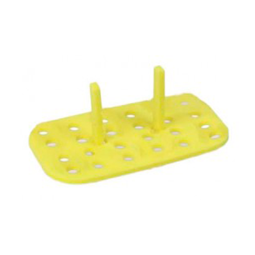 13436. GRADILLA P/24 MICROTUBOS 1.5/2ML RACK FLOTANTE COLOR AMARILLO PAQUETE C/3 PIEZAS - HEATHROW