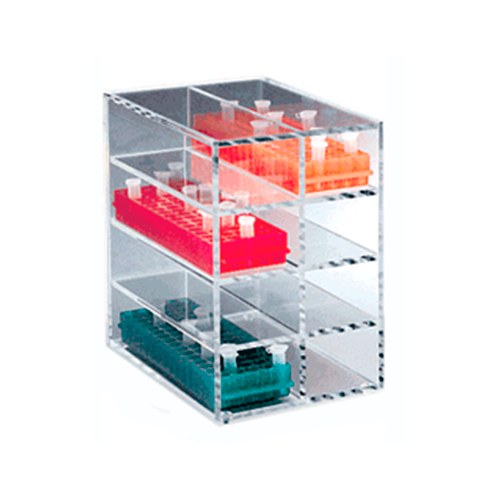 13373.ESTANTE VERTICAL DE ACRILICO  P/RACKS DE 80 POZOS, 157 X 236 X 234MM - HEATHROW