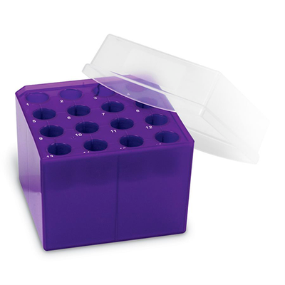 5976. GRADILLA P/16 TUBOS 15/50ML RACK TRANSFORMER TIPO CUBO - HEATHROW