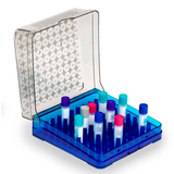 6552. CAJA DE ALMACENAMIENTO DE POLICARBONATO AZUL P/100 CRIOVIALES 2ML - HEATHROW