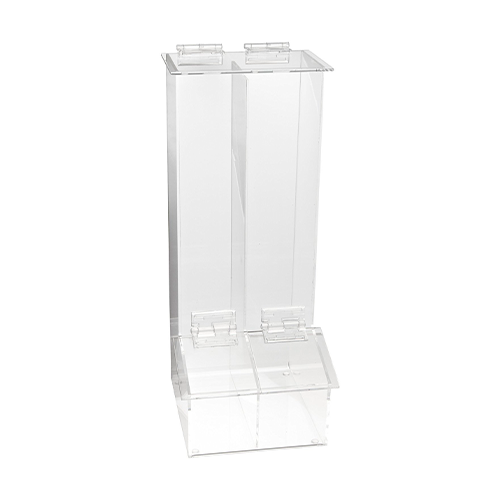 13412.RECIPIENTE DISPENSADOR TRANSPARENTE C/2 COMPARTIMIENTOS - HEATHROW