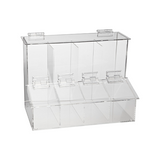 13414.RECIPIENTE DISPENSADOR TRANSPARENTE C/4 COMPARTIMIENTOS - HEATHROW