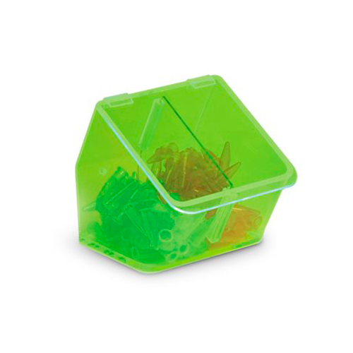 13415.RECIPIENTE DISPENSADOR VERDE NEON C/2 COMPARTIMIENTOS - HEATHROW