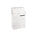 13403.ORGANIZADOR ACRILICO 265X137X440MM COLOR NATURAL P/GUANTES, PAÑUELOS, PUNTAS, ETC. - HEATHROW