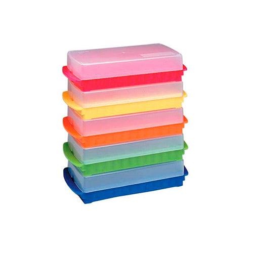11004. GRADILLA P/96 MICROTUBOS 1.5/2ML RACK REVERSIBLE PP COLOR AZUL - HEATHROW