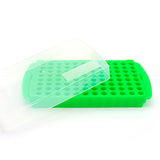 4237. GRADILLA P/96 MICROTUBOS 1.5/2ML RACK REVERSIBLE POLIPROPILENO VERDE - HEATHROW