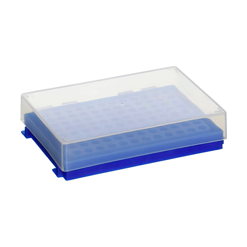 13447.GRADILLA P/96 MICROTUBOS PCR 0.2ML AUTOCLAVABLE POLIPROPILENO AZUL - HEATHROW