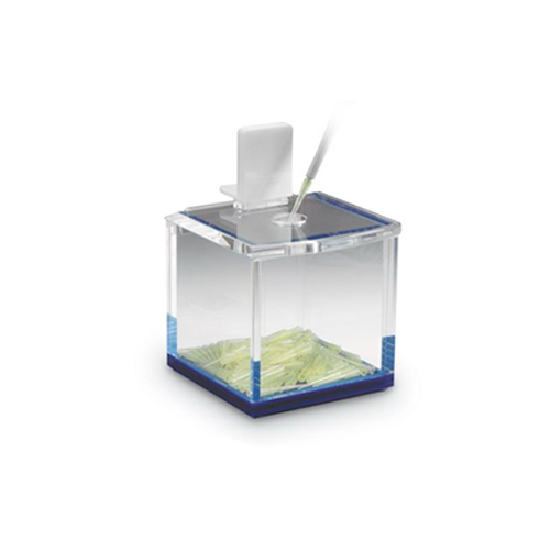 13332.CAJA DE ACRILICO P/DESECHAR PUNTAS DE PIPETA, 154 X 171 X 206MM - HEATHROW