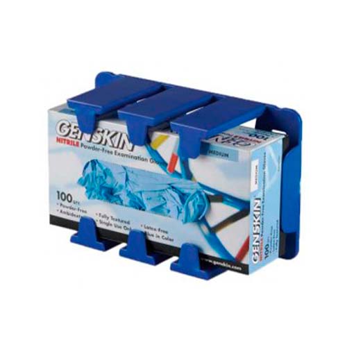 13542.SOPORTE DE RESINA AZUL P/CAJA DE GUANTES ANTI-MICROBIAL C/3 - HEATHROW