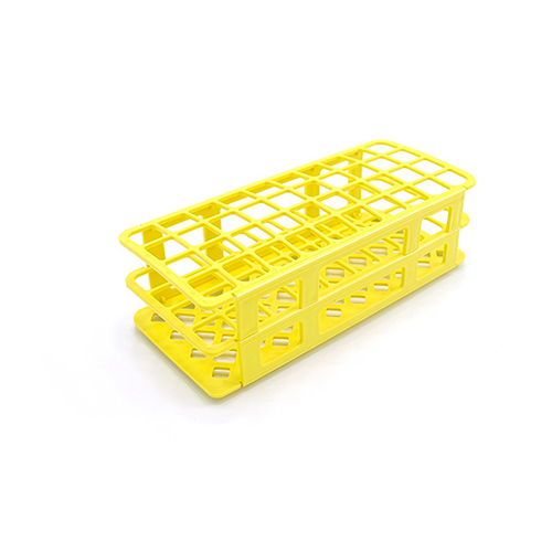 13449. GRADILLA P/40 TUBOS 5-30ML, 21MM PLEGABLE, AUTOCLAVABLE POLIPROPILENO AMARILLO - HEATHROW
