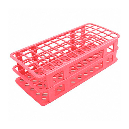 13453. GRADILLA P/60 TUBOS 5-15ML, 16MM PLEGABLE, AUTOCLAVABLE POLIPROPILENO ROJO - HEATHROW